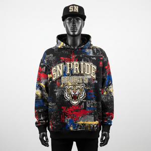 บริการ OEM ขายส่ง เสื้อฮู้ดดี้ผ้าฟลีซน้ำหนักเบาสำหรับผู้ชาย พิมพ์ลายดิจิทัล ฤดูหนาว สีตามสั่ง - Product Image 1