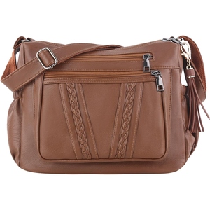 Bolso Bandolera de Piel Sintética para Mujer, Diseño Moderno, Amplio, Bolso de Hombro - Product Image 1