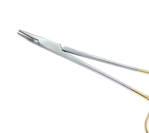Portaagujas Manual Mayo Hegar, acero inoxidable de alta calidad, pinzas curvadas TC de tamaños personalizados, Etiqueta Privada - Product Image 3