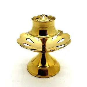 Accent sent le support de stockage pour la table brûleur d'encens décoratif en laiton doré de luxe prêt à expédier en stock brûleur d'encens