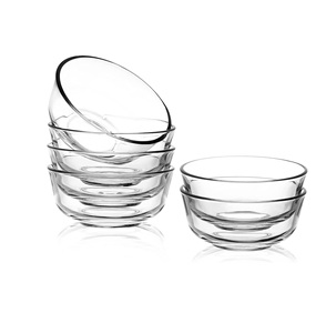 Bols à dessert en verre en forme de fleur polie pour collation à salade de fruits Sundae ou crème à cocktail pour servir en fête - Product Image 6