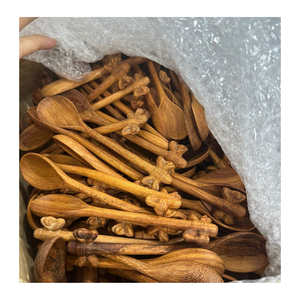 เวียดนามส่งออกข้อมูล99ทองมีชุดช้อนไม้สำหรับทำอาหารด้วยช้อนไม้พายและเซิร์ฟเวอร์ - Product Image 2