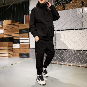 ชุดวอร์มกันหนาวแบบ2ชิ้นสำหรับผู้ชาย,ชุดวอร์มมีซิปชุดวอร์มมีโลโก้แบบเฉพาะ - Product Image 4