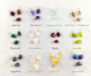 Sterling Silver Wire <b>Wrapped</b> 8-10mm Raw Aquamarine Women's Trendy Rose Gold Plated Fashion Pendants & Charms - Product Image 5