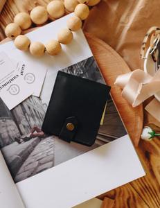 กระเป๋าสตางค์หนังวัวแท้คลาสสิกสำหรับผู้ชาย LBW-0164หนังแท้วินเทจพับได้ดีไซน์เรียบง่ายแบบบางหรูหรา - Product Image 5