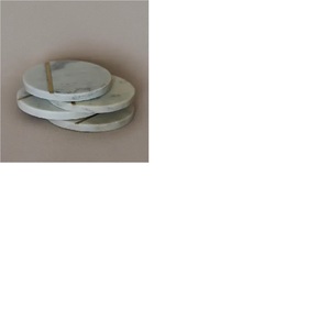 Ensemble de 4 sous-verres en marbre blanc rond de qualité supérieure en pierre polie style 'Love' pour la décoration intérieure - Product Image 5