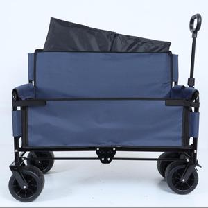 Foldable Beach <b>Trolley</b> Cart 4 Wheeled Shopping Camping <b>Grocery</b> <b>Trolley</b> Wagon - Product Image 1