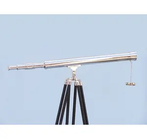 Telescopio de latón de alta calidad hecho a mano, moderno, con soporte de trípode en negro para laboratorios de ciencia náutica para uso educativo - Product Image 6