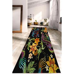 Alfombra con Diseño de Dragón, Alfombra Decorativa de Arte Floral Japonés Moderno, Alfombra Suave con Pelo Largo - Product Image 4