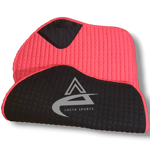 Tapis de selle de cheval sautant équestre à logo personnalisé doublure en maille confortable avec rembourrage en mousse de qualité supérieure meilleur choix tapis de selle - Product Image 4