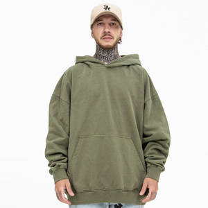 เสื้อมีฮู้ดสำหรับผู้ชายผ้าคอตตอนฟอกสีกรด400กรัม - Product Image 4