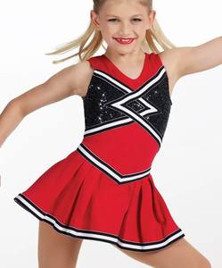 Wholesale Eco-Friendly Breathable Cheerleading Costume Customized Cheer Dress <b>Skirt</b> Top Rhinestones <b>High</b> Quality Uniform Trend - Product Image 3