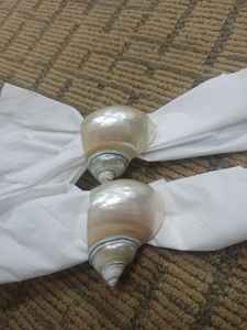Impresionante Anillo para Servilletas de Vietnam, Soporte para Servilletas con Diseño de Caracol y Concha Marina para Decoración de Apartamentos de Lujo y Diseño de Interiores - Product Image 4
