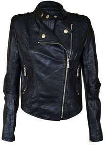Veste d'hiver pour femmes OEM Vêtements d'extérieur Veste en cuir pour femmes pour l'hiver Vestes en faux cuir Fabricants - Product Image 6