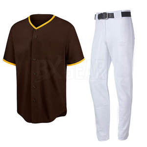 Uniforme de baseball de qualité supérieure avec tissu évacuant l'humidité ajustement personnalisé et personnalisation complète pour les équipes de club et d'école - Product Image 1
