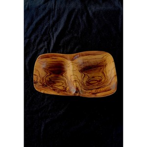 Bol de service en bois massif de qualité supérieure bol à deux compartiments pour noix séchées et collations cadeaux de pendaison de crémaillère - Product Image 6