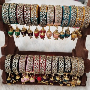 กำไลเครื่องประดับแบบดั้งเดิมของชาวอินเดียพร้อมเครื่องแต่งกายแบบดั้งเดิมสำหรับทุกโอกาสของขวัญแต่งงานดิวาลี - Product Image 5