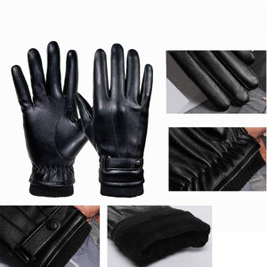 Gants de course à pied pour hommes, fitness en plein air, polyester chaud, résistant à l'eau, adhérence thermique, durables, respirants, ajustement confortable - Product Image 2