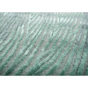 Alfombra Aurelia Azul de Lana y Viscosa Hecha a Mano, Modelo Top-319, Diseño Rectangular Abstracto Moderno, Seda, Bambú y Nailon de Alta Calidad para Uso Doméstico - Product Image 3
