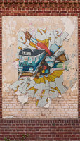 Murale murale moderne de conception allemande, brun beige rouge, vinyle non tissé, amovible, chambre à coucher, hôpital, 2,80x1,59m