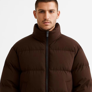 Chaqueta Acolchada de Alta Calidad Personalizada para Hombre, Servicio OEM, con Capucha, Cierre de Cremallera Frontal con Logotipo, Transpirable y Ecológica - Product Image 1