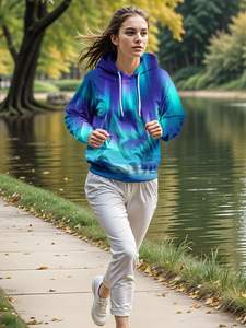 Sweat à capuche unisexe respirant à imprimé galaxie 3D avec grandes poches pour adolescents hommes adolescents garçons et femmes adolescentes - Product Image 4