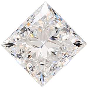 Princesa, Diamante de Laboratorio de 3 Quilates, Corte Princesa, Claridad F, VVS1, VVS2, VS1, VS2 - Product Image 2