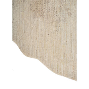 Alfombras de Lana Anudadas a Mano de la Colección Afterglow de Kavi Ivory - Diseño Abstracto Clásico en 3D para el Hogar, Alfombra Rectangular para Pasillo, Modelo-ENM-8050 - Product Image 4