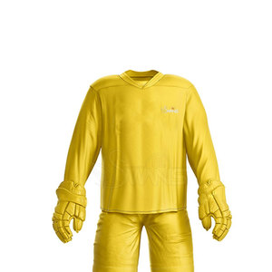 Uniforme de hockey sur glace conçu sur mesure meilleure qualité 100% polyester avec dernier style et impression de nom d'équipe - Product Image 5