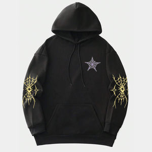 Sudadera con capucha personalizada para hombre, sudaderas con capucha de equipo personalizadas para ropa de trabajo, universidades, bordado, acento de diamantes de imitación, envío global rápido - Product Image 1