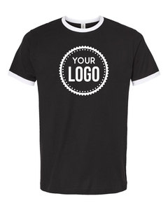 T-shirt unisexe à logo personnalisé T-shirt à sonnerie tricoté en jersey de coton 100% pour homme T-shirt vierge personnalisable à quantité minimale de commande basse - Product Image 5