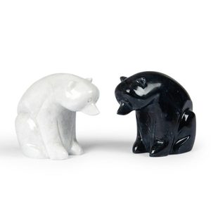 Figura de Oso de Mármol Tallada a Mano, Piedra Natural del Himalaya, Escultura Decorativa Artesanal SUAZ, Curación para el Hogar, Jardín, Regalo - Product Image 4