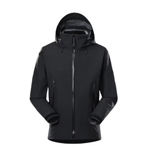 2025 vente en gros vierge étanche coupe-vent veste manteau personnalisé hommes fermeture éclair hiver extérieur imperméable coupe-vent veste - Product Image 3