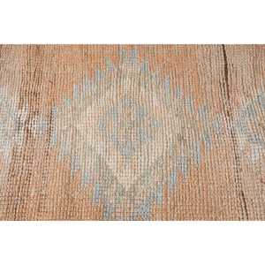 Alfombra Turca Vintage, Alfombra de Pasillo de 2.6x10.9 pies, Alfombra Persa Marrón - Product Image 4