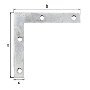 Mbelwinkel L.75x75mm B.12mm S.1,25mm STA-VPE 50 <b>Brackets</b> Product Category - Product Image 3
