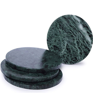 Premium Quality Wood High Quality Marble <b>Coasters</b> Set Tableware Table Decor Mats and Pads - Product Image 1