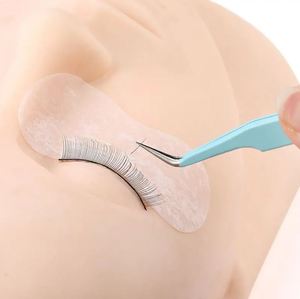 Nouveau kit de pinces à extensions de cils multi-volumes en acier inoxydable multicolores avec embout en fibre et poignée isolante, avec étui - Product Image 6