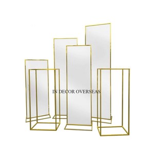 Gran tamaño de alta calidad chapado en oro más elegante diseñador único de calidad superior de metal para bodas y fiestas puerta de entrada Harlow Stand - Product Image 3