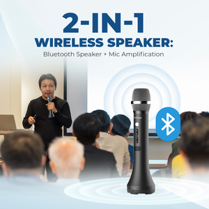 WINBRIDGE profesyonel akıllı gürültü Mini amplifikatör el/masaüstü Mic hoparlör ses efektleri öğretim için - Product Image 3