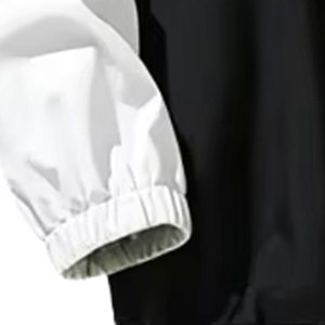 Chaqueta con Capucha para Hombre de Alta Calidad, Color Personalizado, Impermeable, Estilo Deportivo, Cierre de Cremallera, Blanca y Negra, de Poliéster, para Primavera y Actividades al Aire Libre - Product Image 6