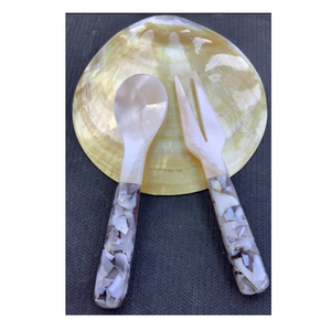 Handmade Shell Spoon Luxury Mother of Pearl Cutlery for Fine Dining - Product Image 1
