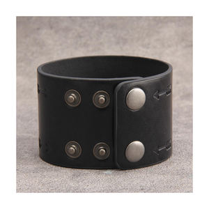 Pulsera de cuero Vintage para hombre, brazalete de cuerda marrón - Product Image 5