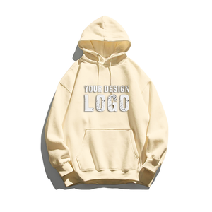 Sudadera de Hombre Personalizada con Logotipo Bordado, 100% Algodón, Forro Polar, Sin Cordones, Corte Regular, Hombros Caídos, Gruesa, para Invierno - Product Image 1