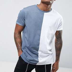 2025 nuevo diseño de alta calidad para hombres de manga corta redondo cuello redondo sublimación personalizada impresa patrón sólido camiseta - Product Image 4