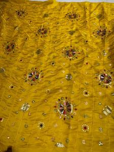 Tela de lentejuelas bordadas de lujo para vestidos de novia Material de calidad de exportación de proveedor indio de confianza para la moda - Product Image 2