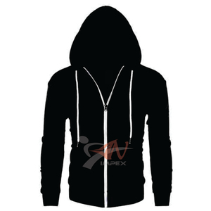 คุณภาพสูงที่กําหนดเองการพิมพ์โลโก้ผู้ชายซิป Hoodie วัสดุที่กําหนดเองยืดหยุ่นผู้ชายเสื้อสเวตเตอร์ Hoodie - Product Image 2