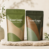 Sachets personnalisés pour café, pochettes verticales refermables avec fermeture éclair, sacs en Mylar imprimés avec logo, vente en gros