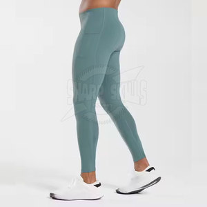 Leggings pour hommes sur mesure en coton et fibre de bambou, taille élastique, respirants, style unique - Product Image 2