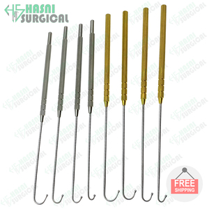 Kit d'instruments manuels en acier inoxydable de qualité professionnelle pour ovariectomie et stérilisation animale (hameçon utérin, snook) - Product Image 5