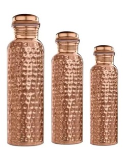 Botella de Cobre de 1 Litro con Diseño Martillado, 330 g, Libre de BPA, a Prueba de Fugas, Unisex, Agrega Sofisticación, Éxito de Ventas 2025 - Product Image 6